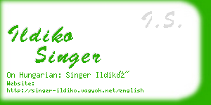 ildiko singer business card